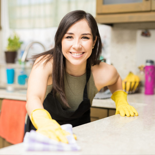 home-cleaning-services Professional cleaner providing regular home cleaning